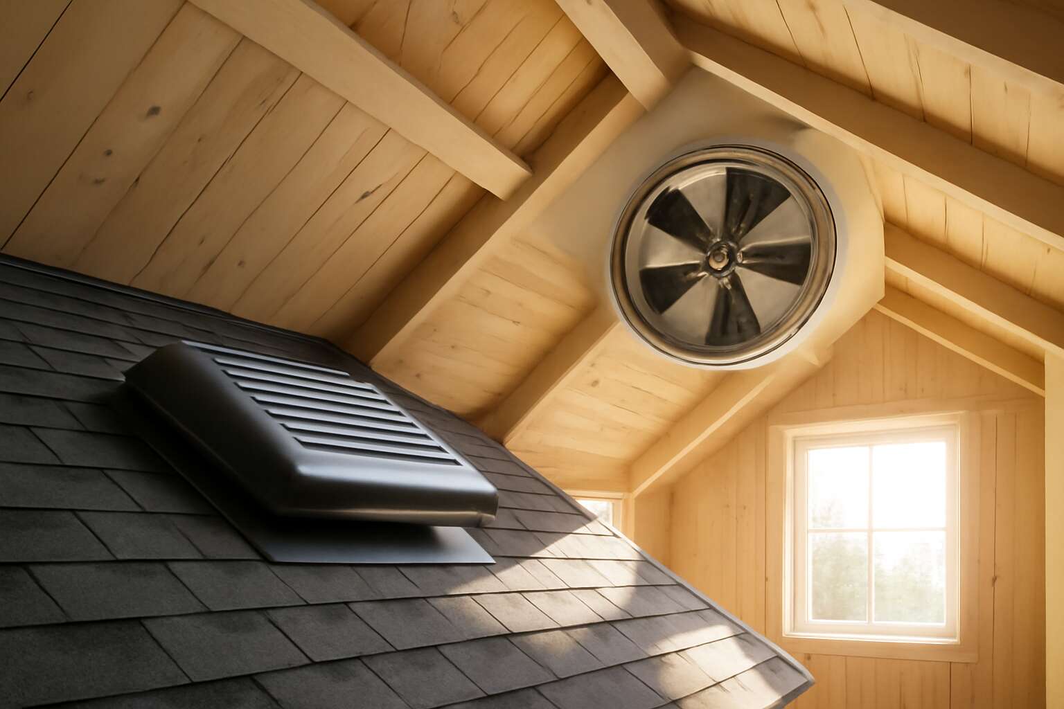 roof vent and fan