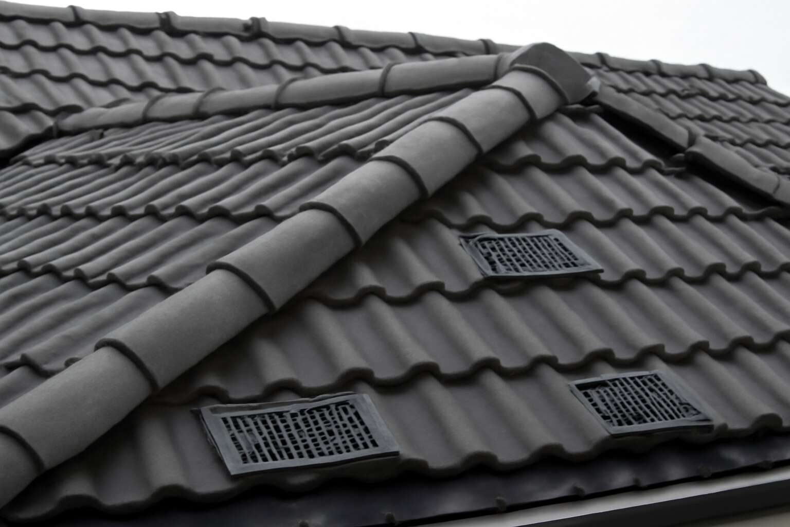 where should roof vent tiles be placed