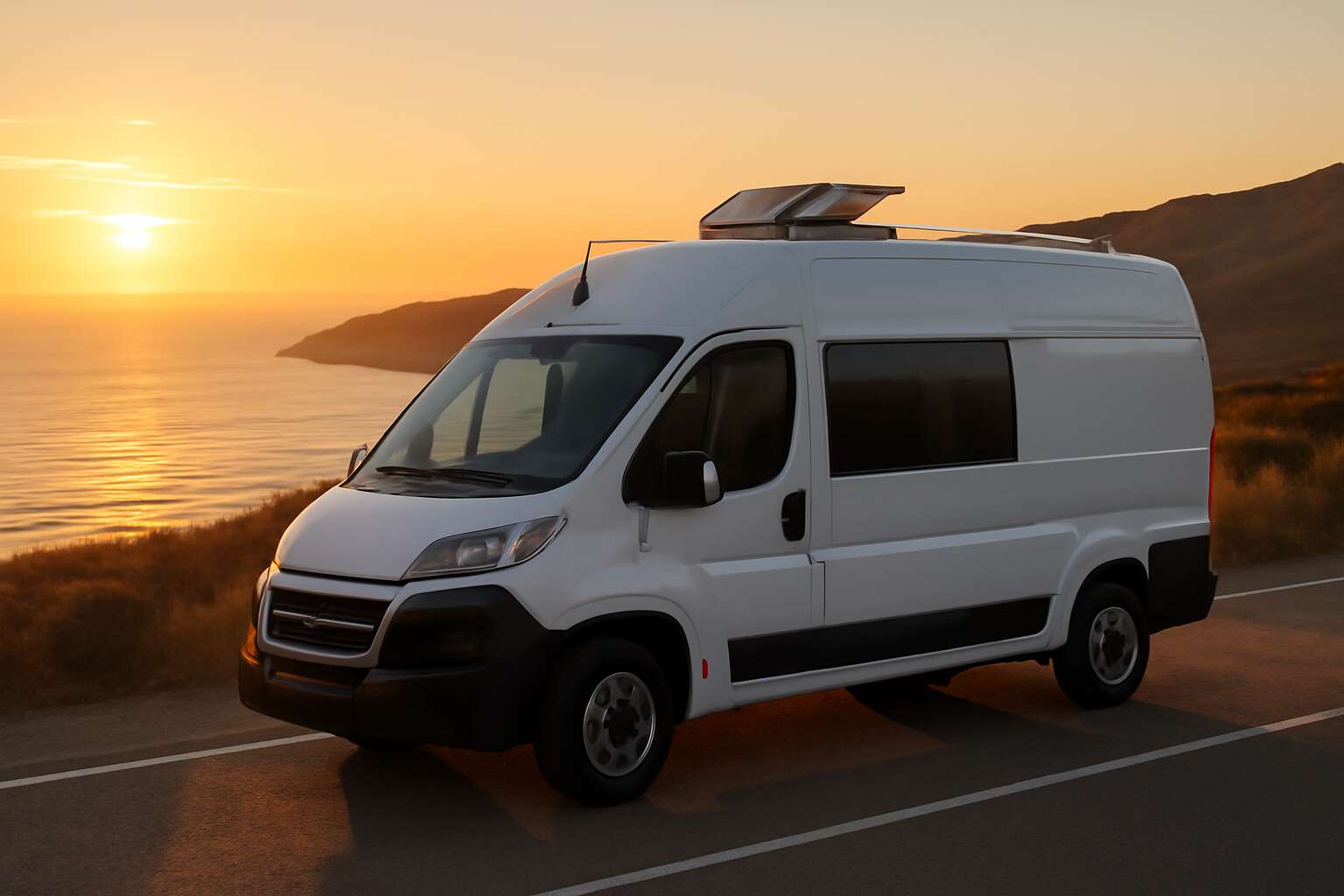 van with roof vent