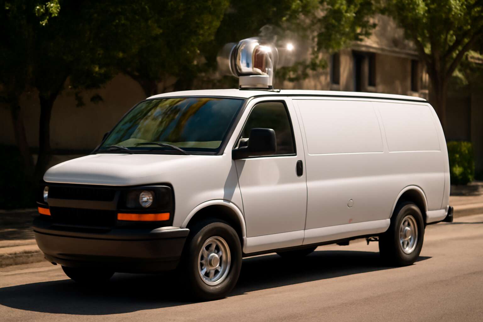 spinning roof vent van