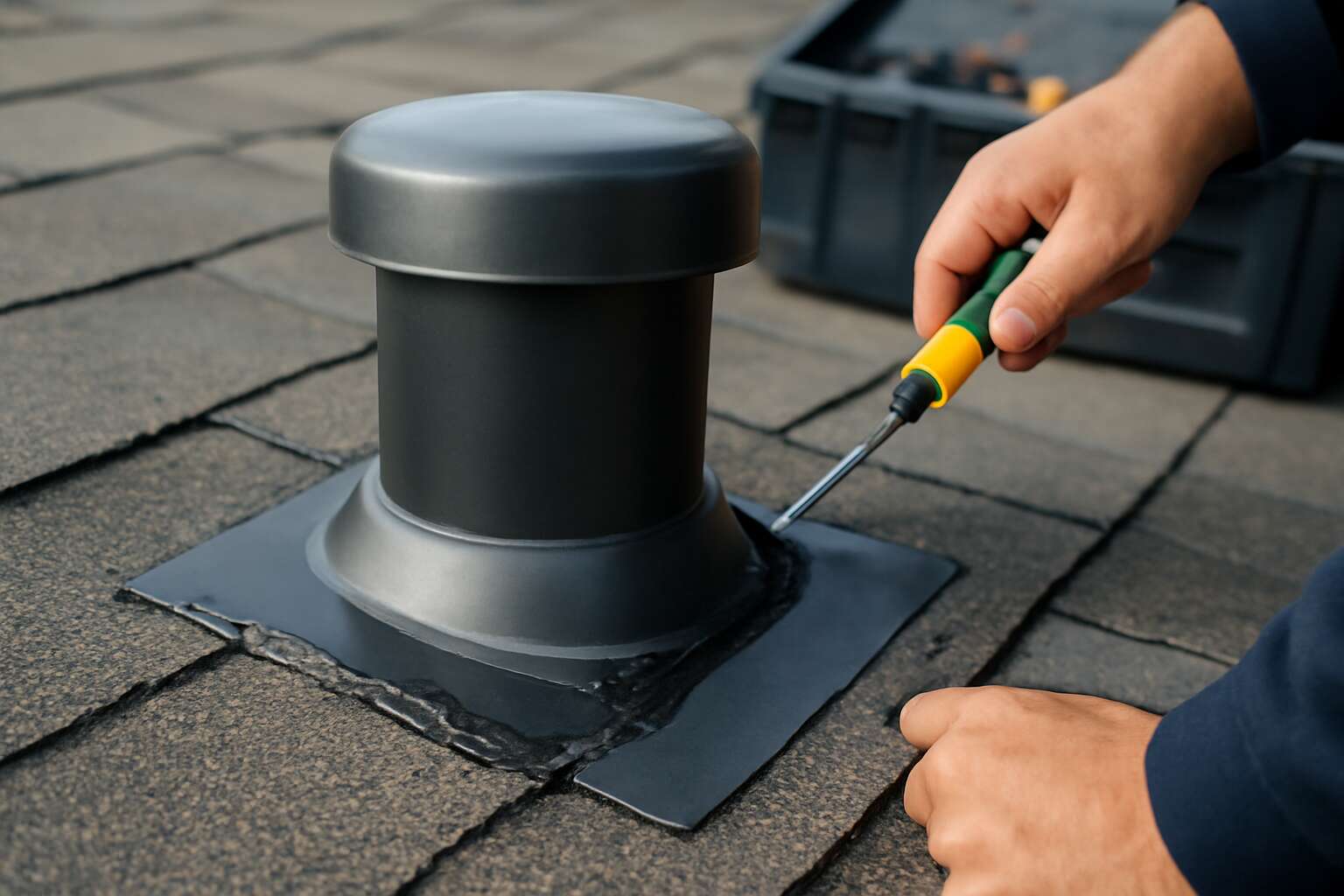 roof vent cap installation