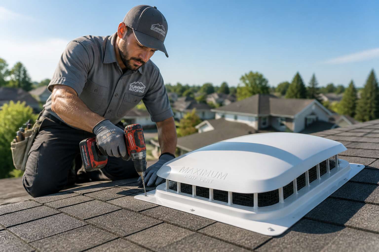 maximum roof vent installation